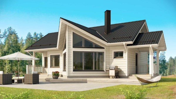 Дом из бруса 12 на 7 м
